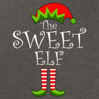 The Sweet Elf Funny Family Matching Christmas Cotton Canvas Backpack