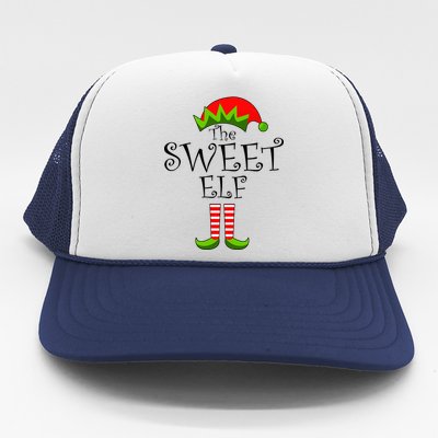 The Sweet Elf Funny Family Matching Christmas Trucker Hat