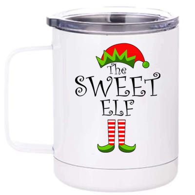 The Sweet Elf Funny Family Matching Christmas 12 oz Stainless Steel Tumbler Cup