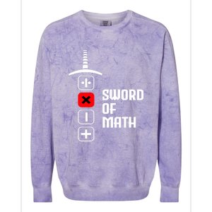 The Sword of Math Colorblast Crewneck Sweatshirt