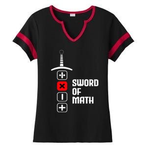 The Sword of Math Ladies Halftime Notch Neck Tee