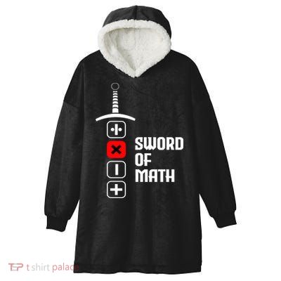The Sword of Math Hooded Wearable Blanket