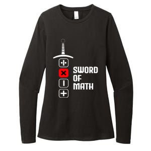 The Sword of Math Womens CVC Long Sleeve Shirt