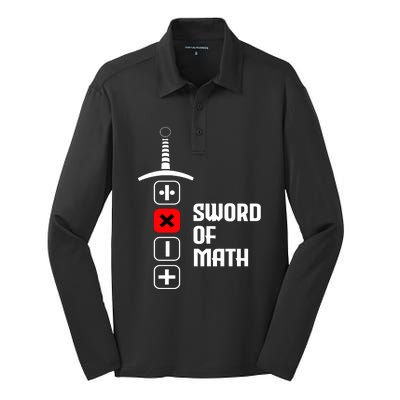 The Sword of Math Silk Touch Performance Long Sleeve Polo