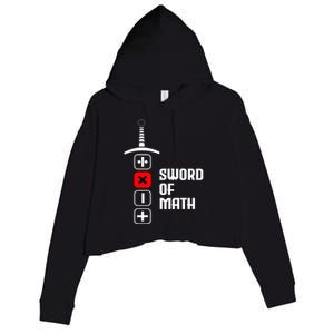 The Sword of Math Crop Fleece Hoodie