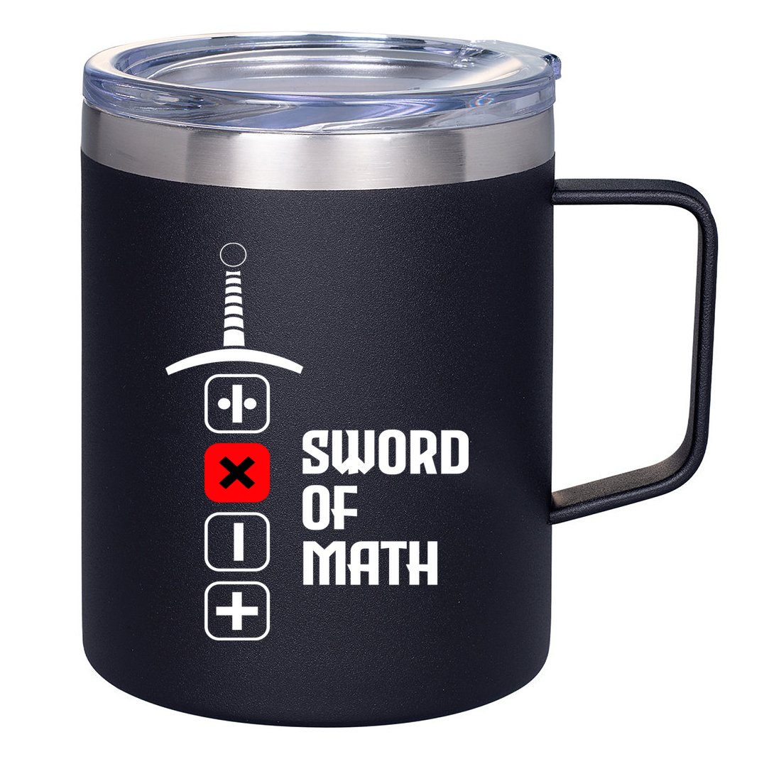 The Sword of Math 12oz Stainless Steel Coffee Mug