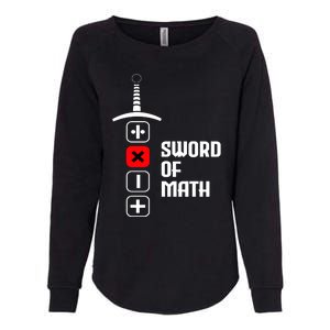 The Sword of Math Womens California Wash Sweatshirt