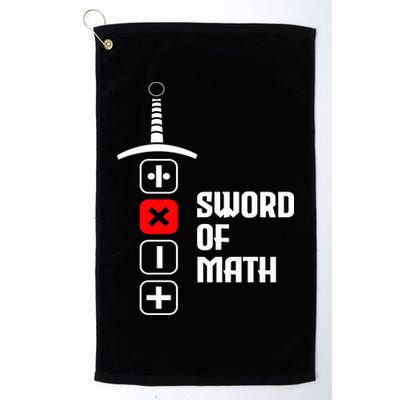 The Sword of Math Golf Towel