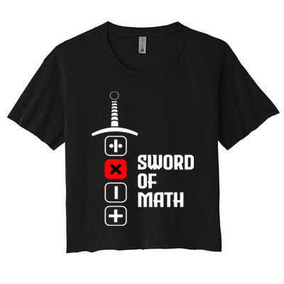 The Sword of Math Crop Top