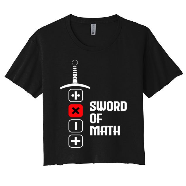 The Sword of Math Crop Top