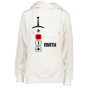 The Sword of Math Womens Funnel Neck Pullover Hood