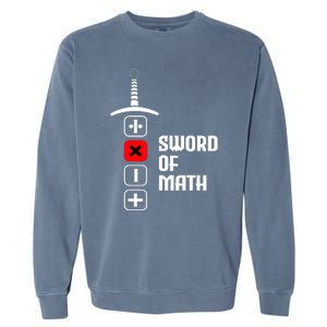 The Sword of Math Garment-Dyed Sweatshirt