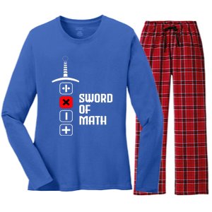 The Sword of Math Women's Long Sleeve Flannel Pajama Set 