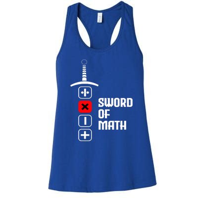 The Sword of Math Women's Racerback Tank