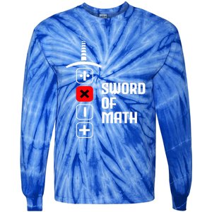 The Sword of Math Tie-Dye Long Sleeve Shirt