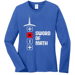 The Sword of Math Ladies Long Sleeve Shirt