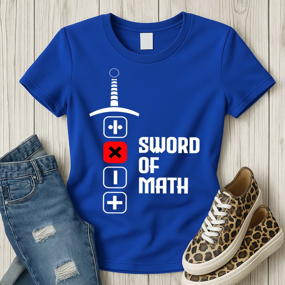 The Sword of Math Womens T-Shirt