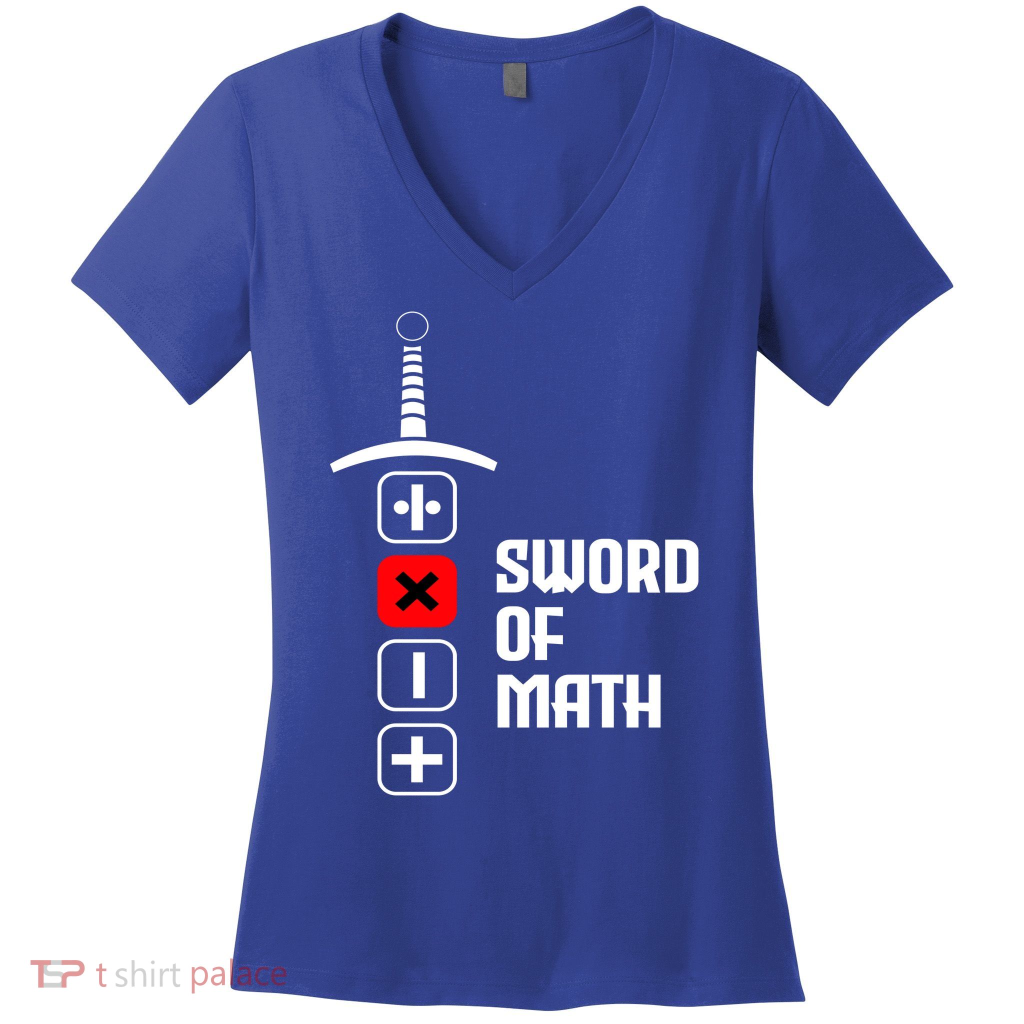The Sword of Math Women's V-Neck T-Shirt