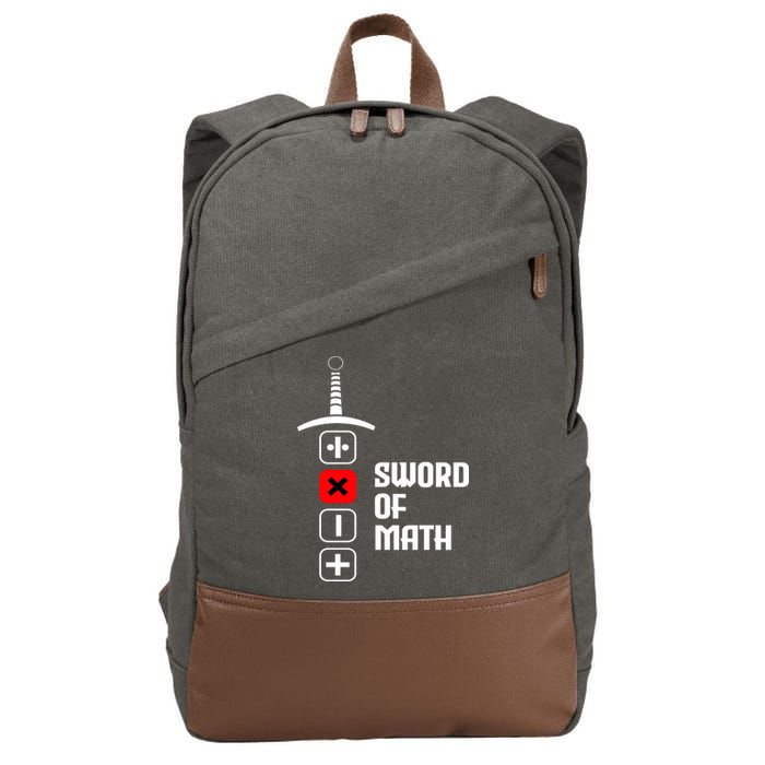 The Sword of Math Cotton Canvas Backpack