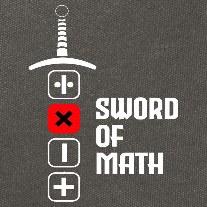 The Sword of Math Cotton Canvas Backpack