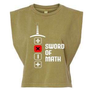 The Sword of Math Garment-Dyed Women's Muscle Tee