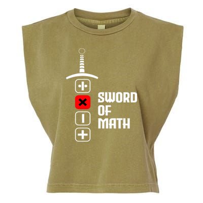 The Sword of Math Garment-Dyed Women's Muscle Tee