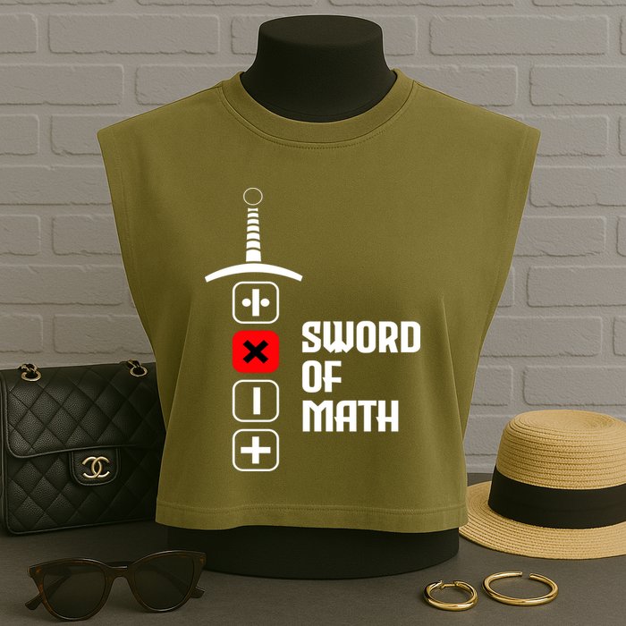 The Sword of Math Garment-Dyed Women's Muscle Tee