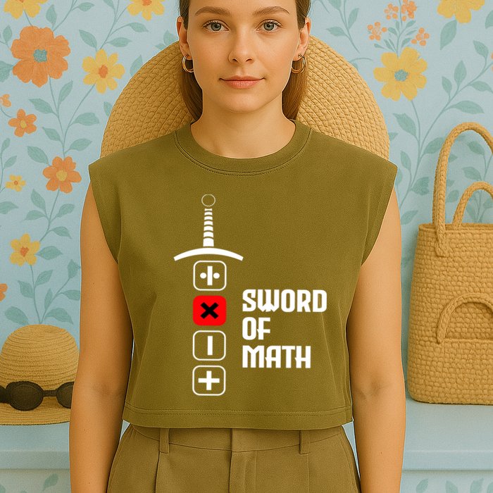 The Sword of Math Garment-Dyed Women's Muscle Tee