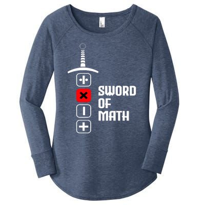 The Sword of Math Women's Perfect Tri Tunic Long Sleeve Shirt