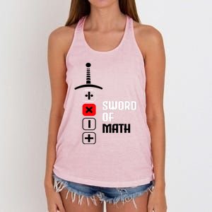 The Sword of Math Women's Knotted Racerback Tank