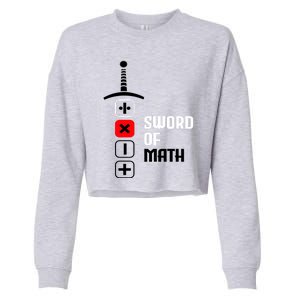 The Sword of Math Cropped Pullover Crew