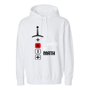 The Sword of Math Garment-Dyed Fleece Hoodie