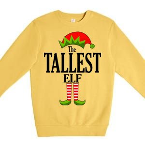 The Tallest Elf Funny Matching Christmas Premium Crewneck Sweatshirt