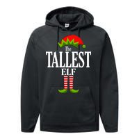 The Tallest Elf Funny Matching Christmas Performance Fleece Hoodie