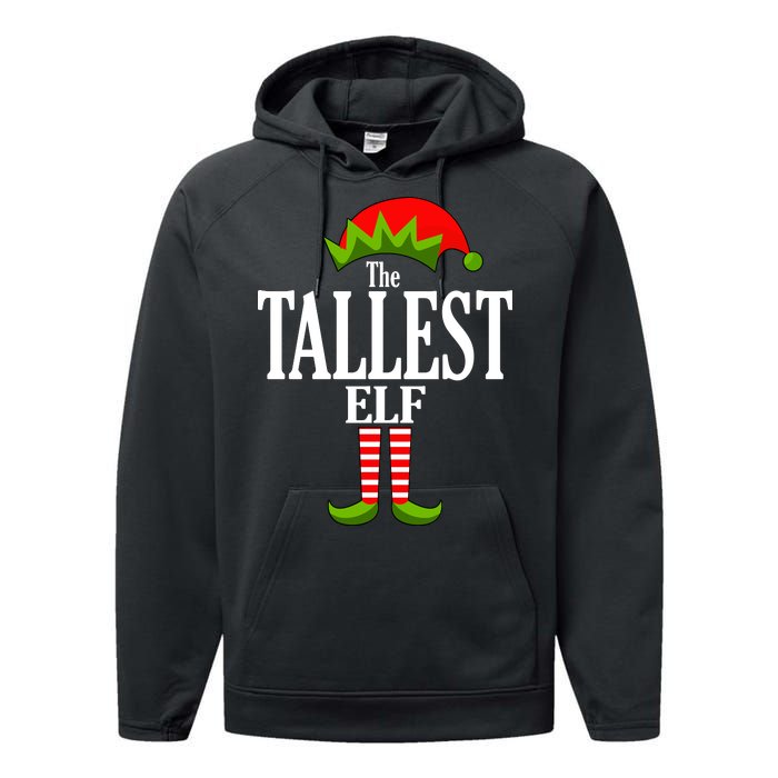 The Tallest Elf Funny Matching Christmas Performance Fleece Hoodie