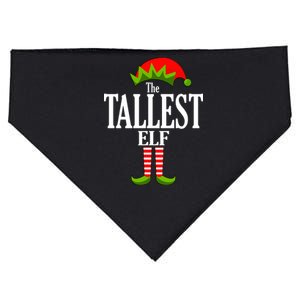 The Tallest Elf Funny Matching Christmas USA-Made Doggie Bandana