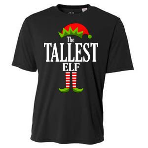 The Tallest Elf Funny Matching Christmas Cooling Performance Crew T-Shirt