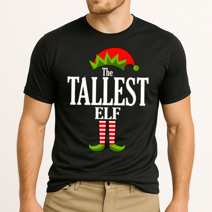 The Tallest Elf Funny Matching Christmas Performance Shirt