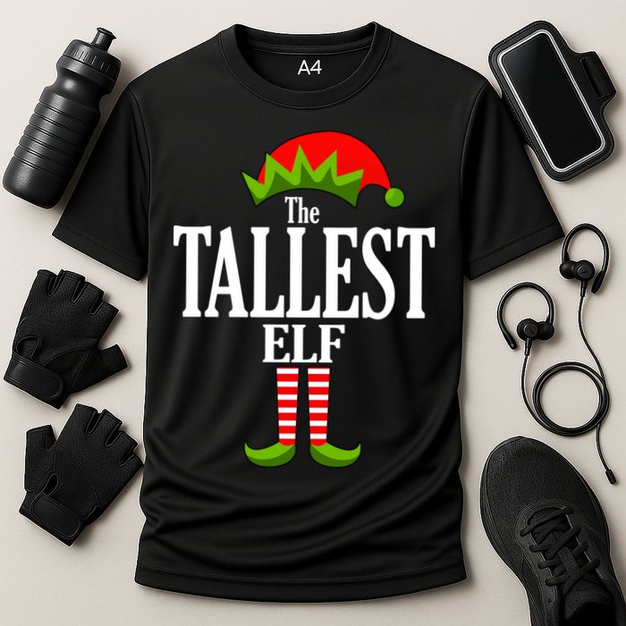 The Tallest Elf Funny Matching Christmas Performance Shirt