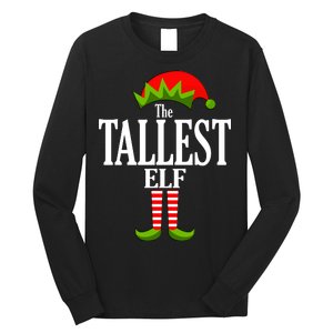 The Tallest Elf Funny Matching Christmas Long Sleeve Shirt