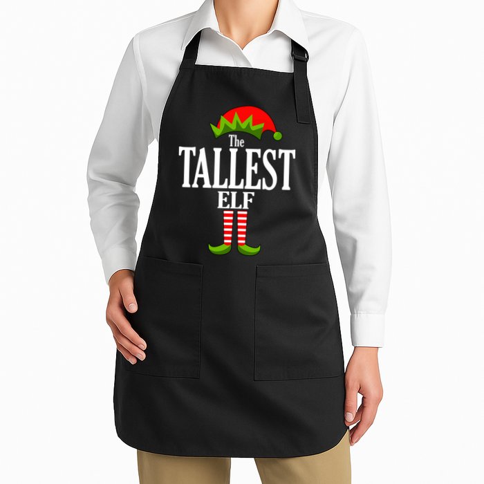 The Tallest Elf Funny Matching Christmas Apron