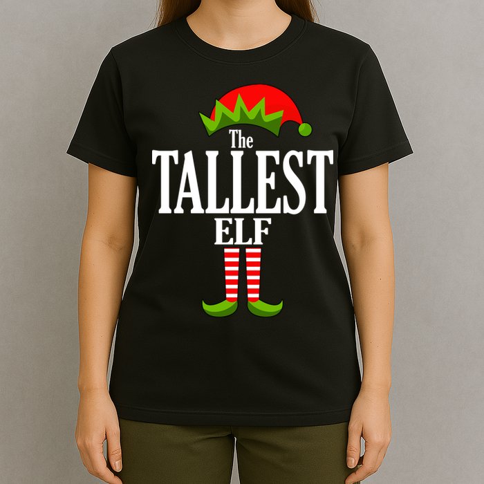 The Tallest Elf Funny Matching Christmas T-Shirt