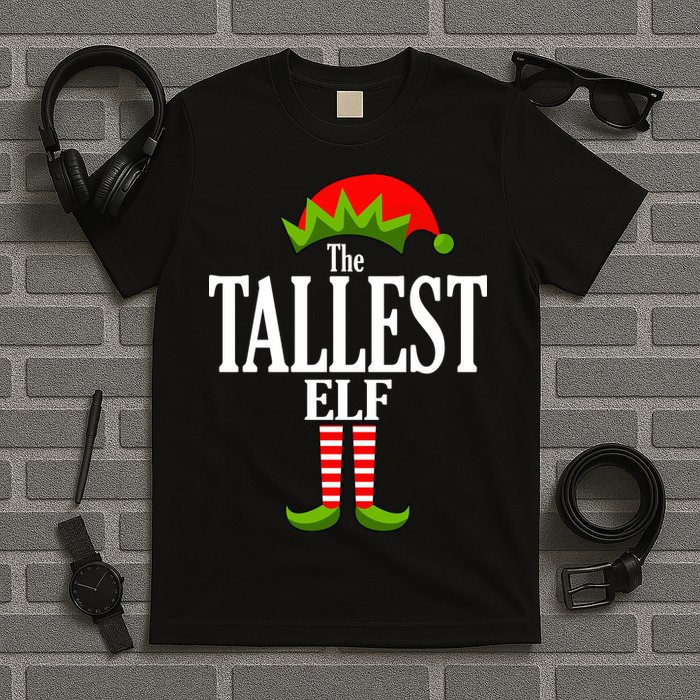 The Tallest Elf Funny Matching Christmas T-Shirt