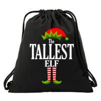 The Tallest Elf Funny Matching Christmas Drawstring Bag