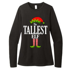 The Tallest Elf Funny Matching Christmas Womens CVC Long Sleeve Shirt