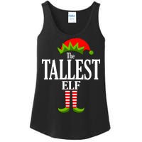 The Tallest Elf Funny Matching Christmas Ladies Essential Tank