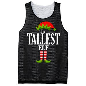 The Tallest Elf Funny Matching Christmas Mesh Reversible Basketball Jersey Tank