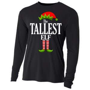 The Tallest Elf Funny Matching Christmas Cooling Performance Long Sleeve Crew