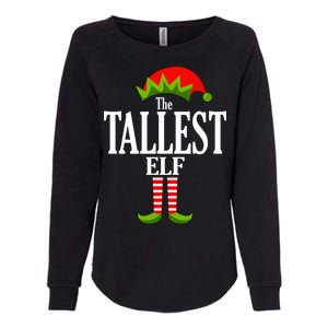 The Tallest Elf Funny Matching Christmas Womens California Wash Sweatshirt