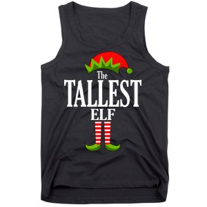 The Tallest Elf Funny Matching Christmas Tank Top